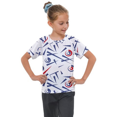 Abstract Pattern Geometric Backgrounds   Kids  Mesh Piece Tee by Eskimos