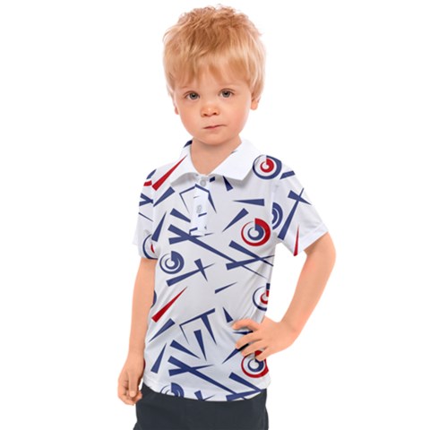 Abstract Pattern Geometric Backgrounds   Kids  Polo Tee by Eskimos