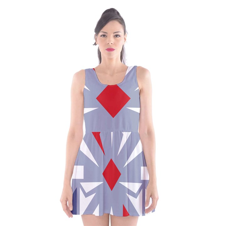 Abstract pattern geometric backgrounds   Scoop Neck Skater Dress