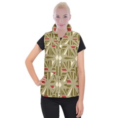 Abstract Pattern Geometric Backgrounds   Women s Button Up Vest by Eskimos