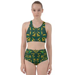 Abstract Pattern Geometric Backgrounds   Racer Back Bikini Set by Eskimos