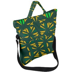 Abstract Pattern Geometric Backgrounds   Fold Over Handle Tote Bag