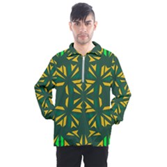 Abstract Pattern Geometric Backgrounds   Men s Half Zip Pullover