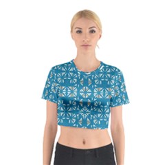 Abstract Pattern Geometric Backgrounds   Cotton Crop Top by Eskimos