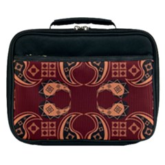 Floral Pattern Paisley Style Paisley Print  Doodle Background Lunch Bag by Eskimos