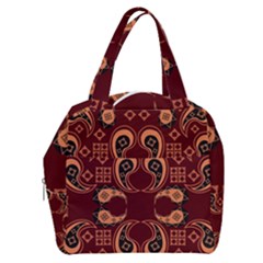 Floral Pattern Paisley Style Paisley Print  Doodle Background Boxy Hand Bag by Eskimos