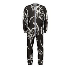 Folk Flowers Print Floral Pattern Ethnic Art Onepiece Jumpsuit (kids) by Eskimos