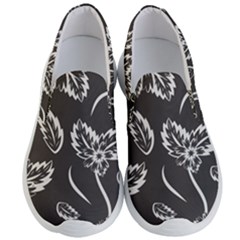 Folk Flowers Print Floral Pattern Ethnic Art Men s Lightweight Slip Ons by Eskimos