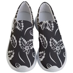 Folk Flowers Print Floral Pattern Ethnic Art Women s Lightweight Slip Ons by Eskimos