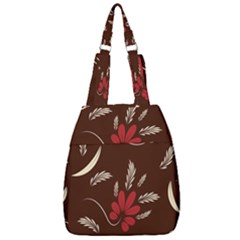 Sfolk Flowers Print Floral Pattern Ethnic Art Center Zip Backpack by Eskimos