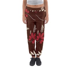 Sfolk Flowers Print Floral Pattern Ethnic Art Women s Jogger Sweatpants by Eskimos