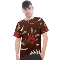 Sfolk Flowers Print Floral Pattern Ethnic Art Men s Sport Top by Eskimos