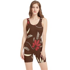 Sfolk Flowers Print Floral Pattern Ethnic Art Women s Wrestling Singlet by Eskimos