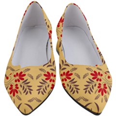 Floral Folk Damask Pattern Fantasy Flowers Floral Geometric Fantasy Women s Block Heels  by Eskimos