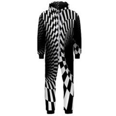 3d Optical Illusion, Dark Hole, Funny Effect Hooded Jumpsuit (men) by Casemiro
