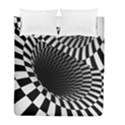3d optical illusion, dark hole, funny effect Duvet Cover Double Side (Full/ Double Size) View1