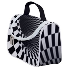 3d Optical Illusion, Dark Hole, Funny Effect Satchel Handbag