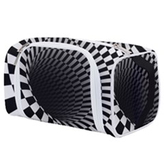 3d Optical Illusion, Dark Hole, Funny Effect Toiletries Pouch