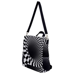 3d Optical Illusion, Dark Hole, Funny Effect Crossbody Backpack