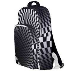 3d Optical Illusion, Dark Hole, Funny Effect Double Compartment Backpack