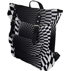 3d Optical Illusion, Dark Hole, Funny Effect Buckle Up Backpack