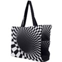 3d optical illusion, dark hole, funny effect Simple Shoulder Bag View1