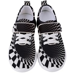3d Optical Illusion, Dark Hole, Funny Effect Women s Velcro Strap Shoes