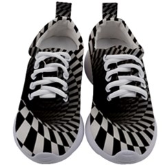 3d Optical Illusion, Dark Hole, Funny Effect Kids Athletic Shoes
