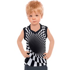 3d Optical Illusion, Dark Hole, Funny Effect Kids  Sport Tank Top