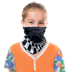 3d Optical Illusion, Dark Hole, Funny Effect Face Covering Bandana (kids)