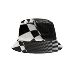3d Optical Illusion, Dark Hole, Funny Effect Inside Out Bucket Hat (kids)