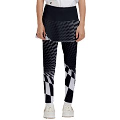 3d Optical Illusion, Dark Hole, Funny Effect Kids  Skirted Pants by Casemiro