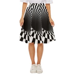 3d Optical Illusion, Dark Hole, Funny Effect Classic Short Skirt