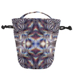 Diamonds And Flowers Drawstring Bucket Bag