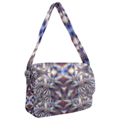 Diamonds And Flowers Courier Bag by MRNStudios