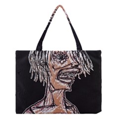 Sketchy Style Drawing Zombie Woman Medium Tote Bag