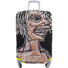 Sketchy Style Drawing Zombie Woman Luggage Cover (large) by dflcprintsclothing