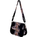 Sketchy Style Drawing Zombie Woman Saddle Handbag View2