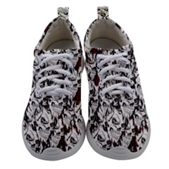 Demonic Skulls Pattern, Spooky Horror, Halloween Theme Athletic Shoes