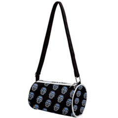 Skulls, Demonic Skull Pattern, Frida Kahlo Stylised Mini Cylinder Bag by Casemiro