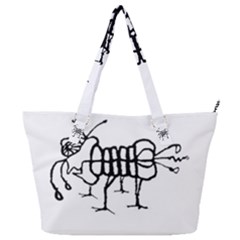 Fantasy Weird Insect Drawing Full Print Shoulder Bag by dflcprintsclothing