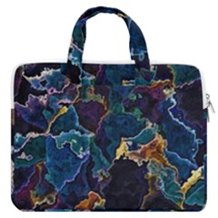 Oil Slick Macbook Pro Double Pocket Laptop Bag by MRNStudios