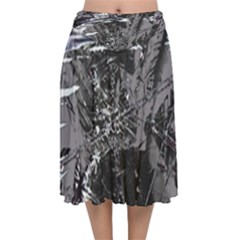 Hg Breeze Velvet Flared Midi Skirt by MRNStudios