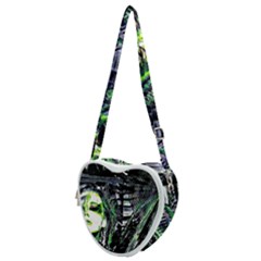 Dubstep Alien Heart Shoulder Bag by MRNStudios