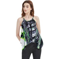 Dubstep Alien Flowy Camisole Tank Top by MRNStudios