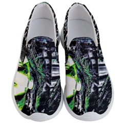 Dubstep Alien Men s Lightweight Slip Ons by MRNStudios