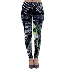 Dubstep Alien Lightweight Velour Leggings by MRNStudios