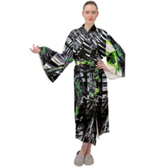 Dubstep Alien Maxi Velour Kimono by MRNStudios