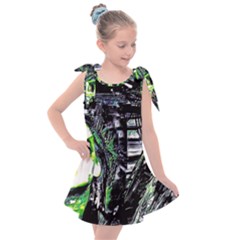 Dubstep Alien Kids  Tie Up Tunic Dress by MRNStudios