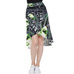 Dubstep Alien Frill Hi Low Chiffon Skirt by MRNStudios